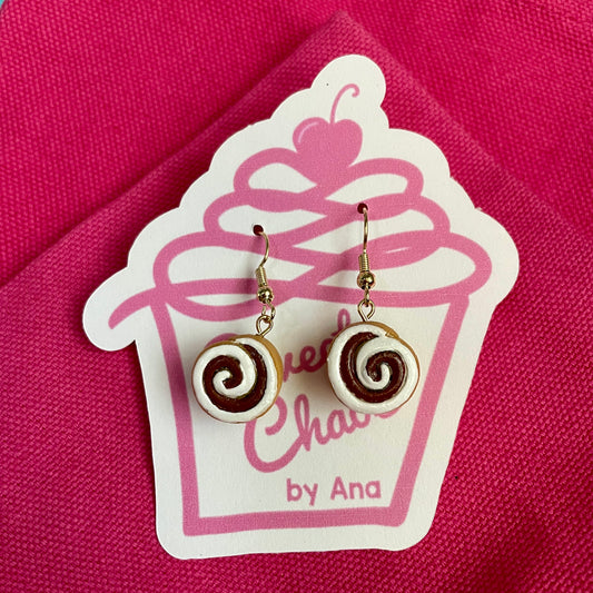 Cinnamon Roll Earrings