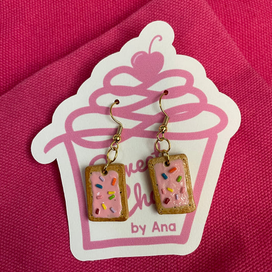 Strawberry Milkshake Poptart Earrings