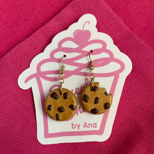 Chocolate Chip Cookie Earrings